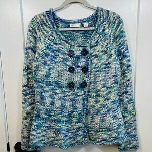 Anthropologie Sleeping On Snow Chunky Knit Cardigan,  Size L